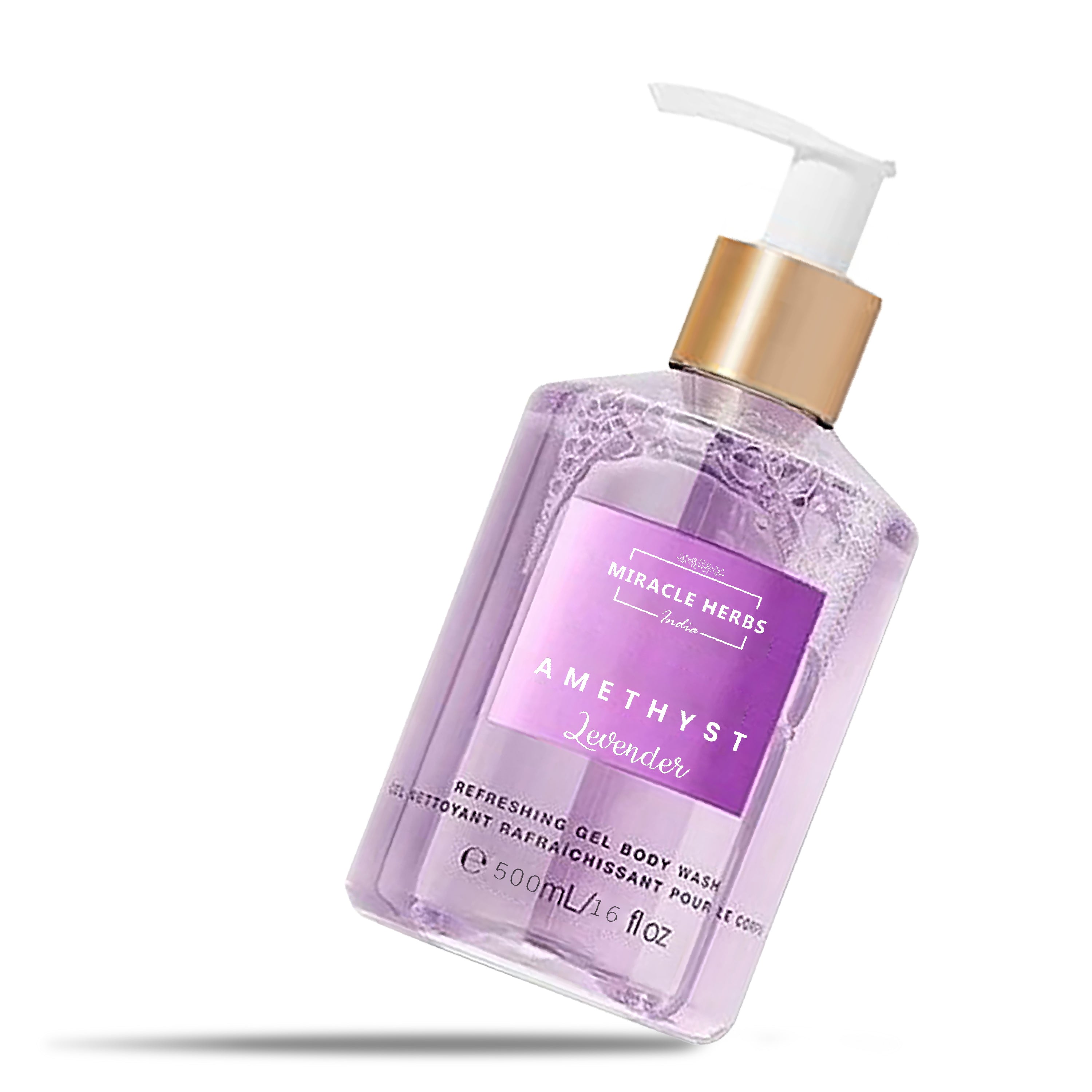 Miracle Herbs AMATHYST Refreshing Gel Body Wash Lavender